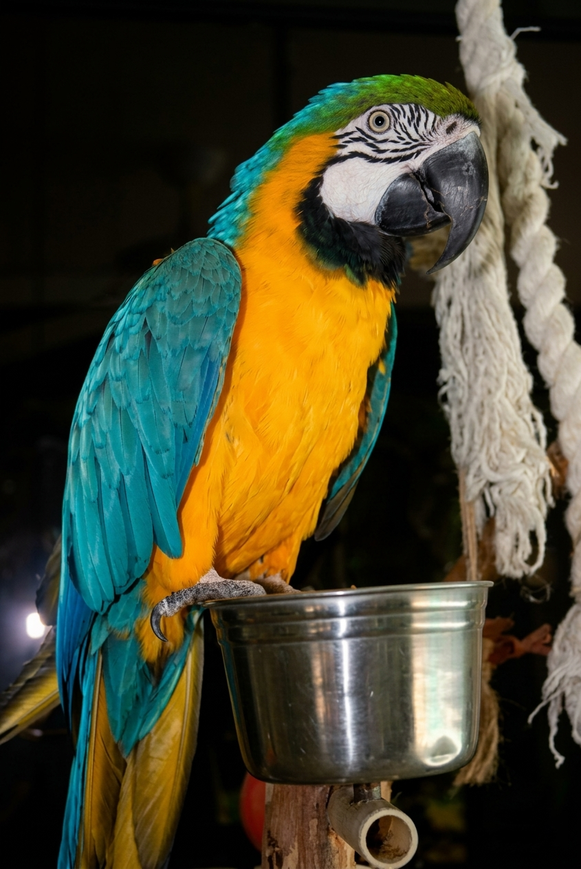 Arielle the Blue & Gold macaw